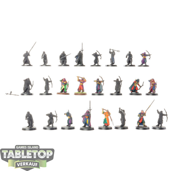HdR Figuren - Böse - 24 x Haradrim Warriors - teilweise bemalt