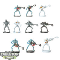 Necrons - 10 Necron Warriors - klassisch - teilweise bemalt