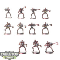 Necrons - 11 Necron Warriors - klassisch - bemalt