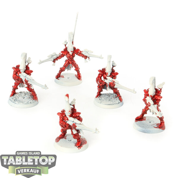 Aeldari - 5 x Dire Avengers - teilweise bemalt