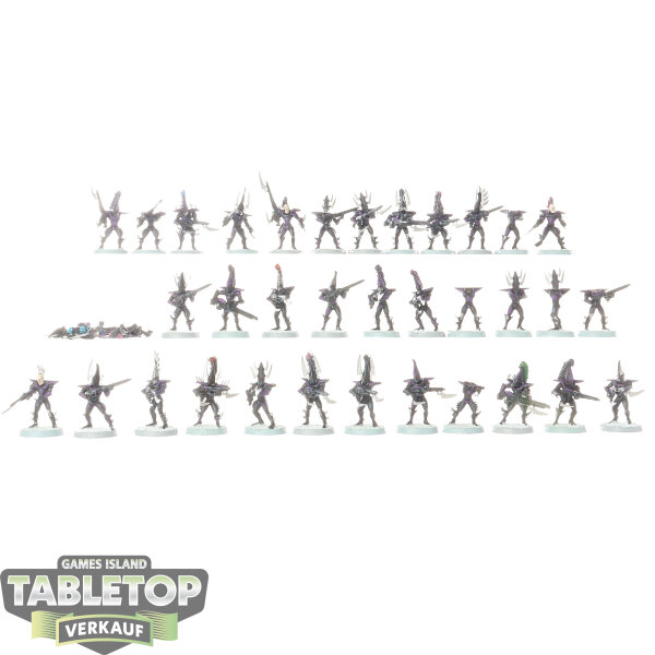 Drukhari - 34 x Kabalite Warriors (Classic) - teilweise bemalt