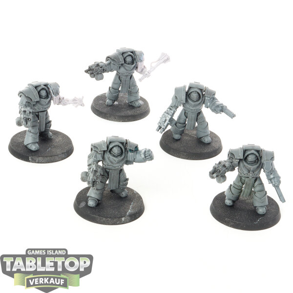 Horus Heresy - 5 x Legion Cataphractii Terminator Squad - teilweise bemalt