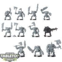 Orks - 11 x Ork Boyz - teilweise bemalt