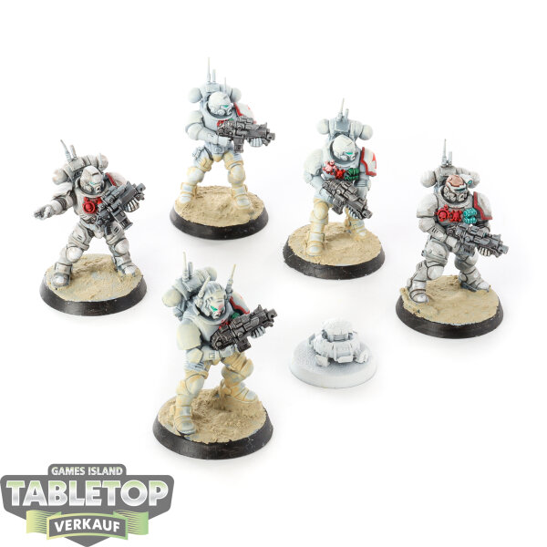 White Scars - 5 x Primaris Infiltrators - bemalt