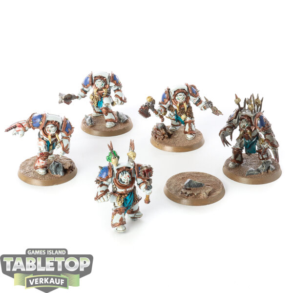 Chaos Space Marines - 5 Chaos Terminator Squad - bemalt