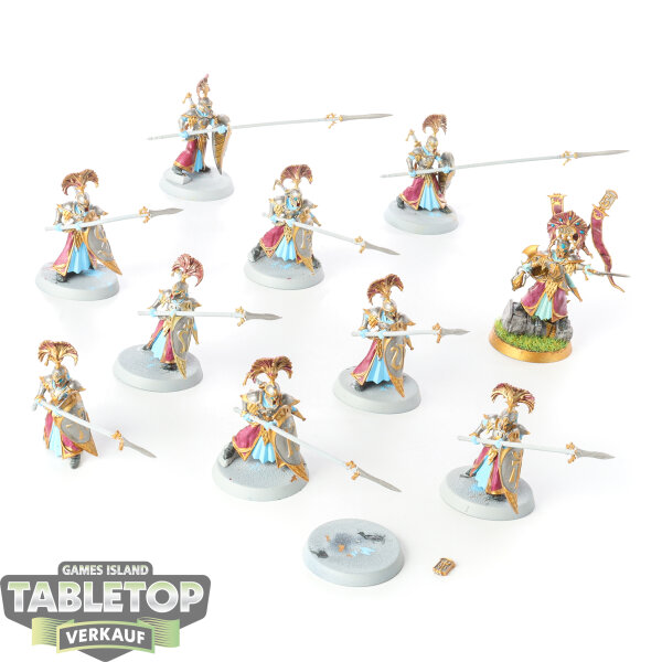 Lumineth Realm Lords - 10 Vanari Auralan Wardens - bemalt