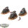 Space Marines - 3 Outriders - bemalt