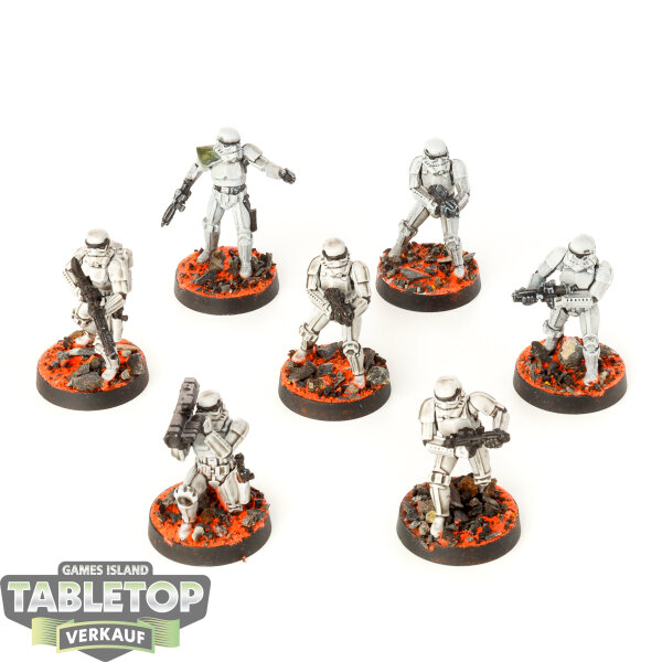 Galaktisches Imperium - 7 Stormtroopers Unit Expansion - bemalt