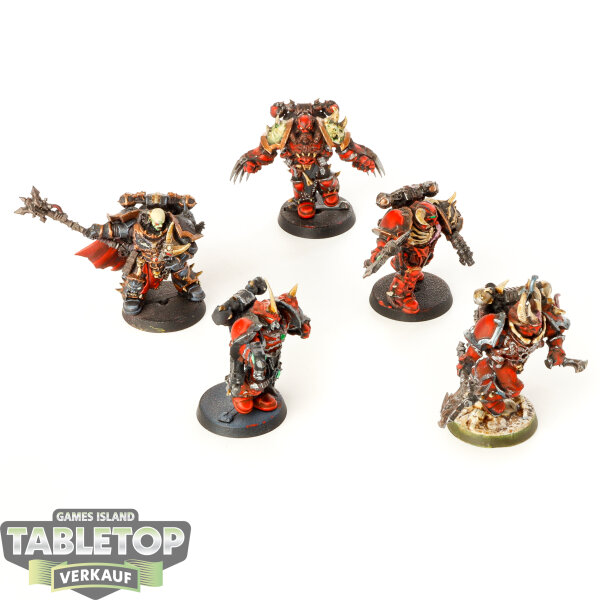 Chaos Space Marines - 5 Chaos Chosen - klassisch - bemalt