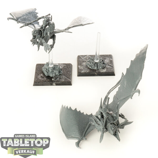 Lizardmen - 2 Ripperdactyl Riders - unbemalt