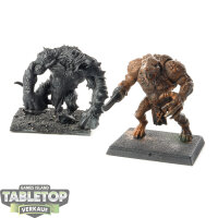 Skaven - 2x Rat Ogors - klassisch - teilweise bemalt