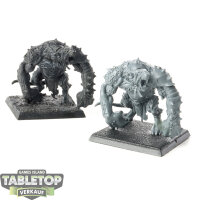 Skaven - 2x Rat Ogors - klassisch - teilweise bemalt