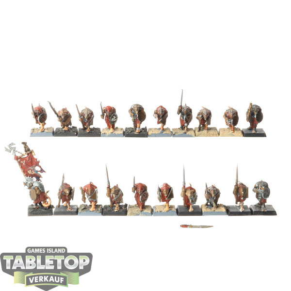 Skaven - 25x Clanrats - klassisch - teilweise bemalt