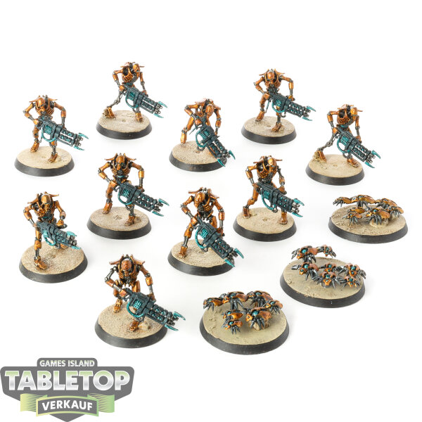 Necrons - 10 Necron Warriors - bemalt