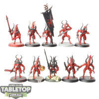 Blades of Khorne - 10 x Bloodletters - teilweise bemalt