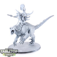 Seraphon - Saurus Oldblood on Carnosaur - grundiert