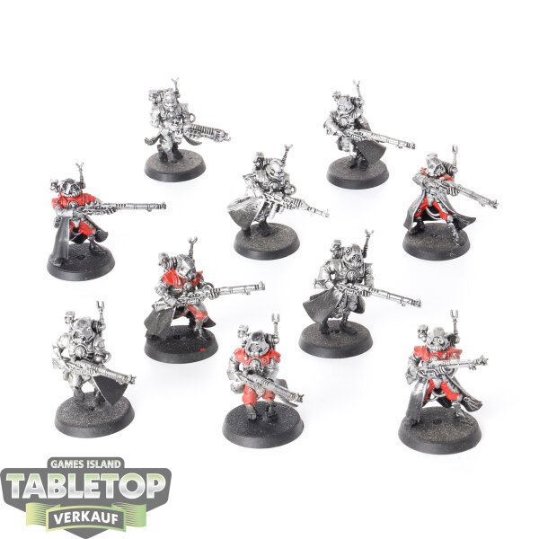 Adeptus Mechanicus - 10x Skitarii Rangers - teilweise bemalt