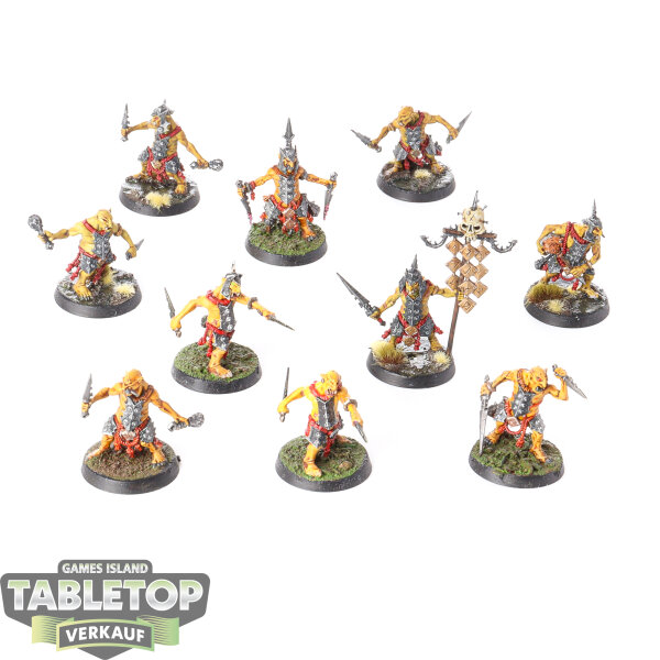 Orruk Warclans - 10 Hobgrot Slittaz - bemalt