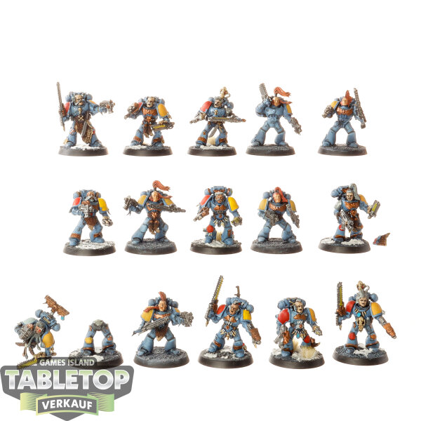 Space Wolves - 15x Space Wolves Blood Claws - bemalt