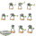 Necrons - 10x Necron Warriors - klassisch - bemalt