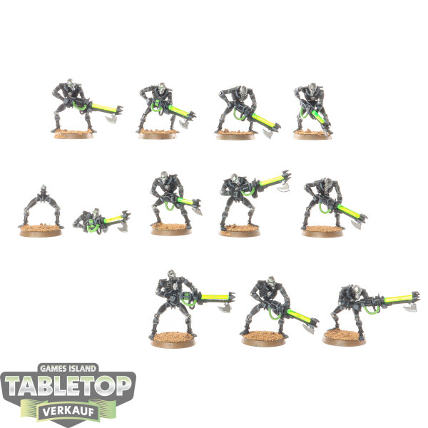 Necrons - 10x Necron Warriors - klassisch - bemalt