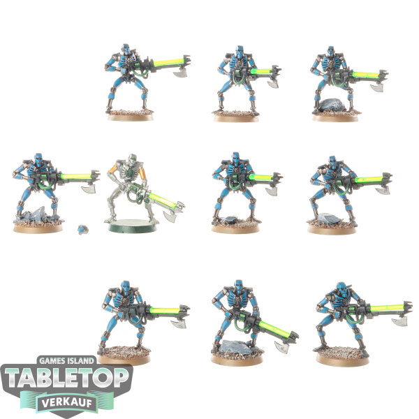 Necrons - 10x Necron Warriors - klassisch - teilweise bemalt