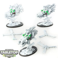 Orks - 3x Deffkoptas - teilweise bemalt