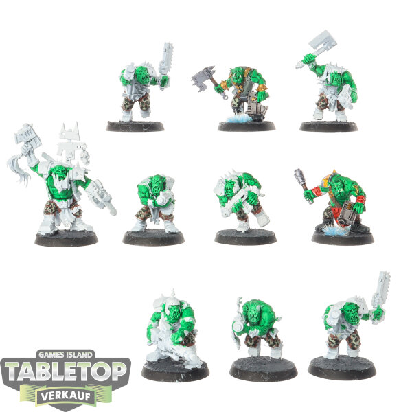 Orks - 10x Boyz - teilweise bemalt