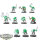 Orks - 10x Boyz - teilweise bemalt
