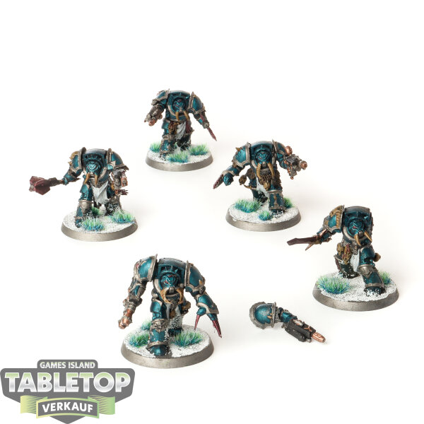 Chaos Space Marines - 5 x Chaos Terminator Squad - bemalt