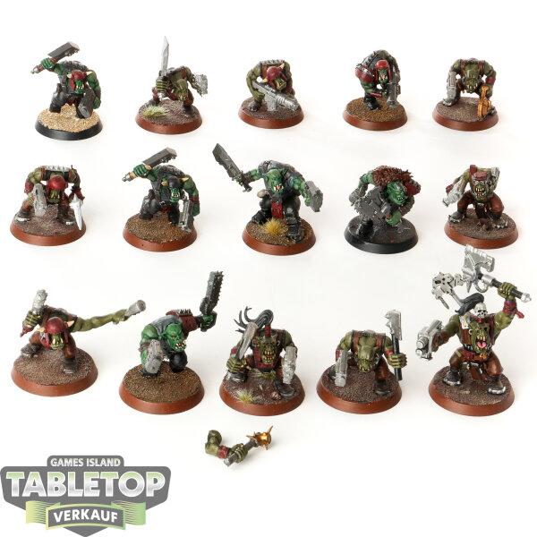 Orks - 15 x Boyz - bemalt