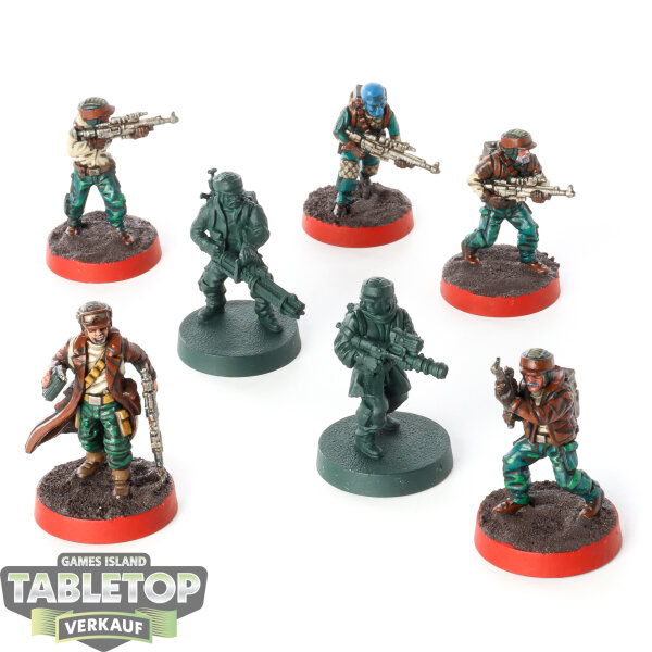 Rebellen - 7 x Rebel Troopers - teilweise bemalt