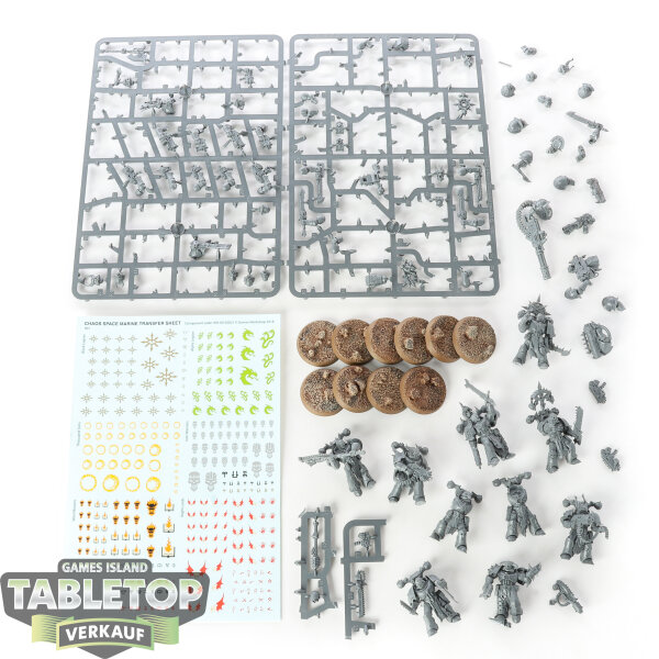 Chaos Space Marines - 10 x Chaos Space Marines - teilweise gebaut