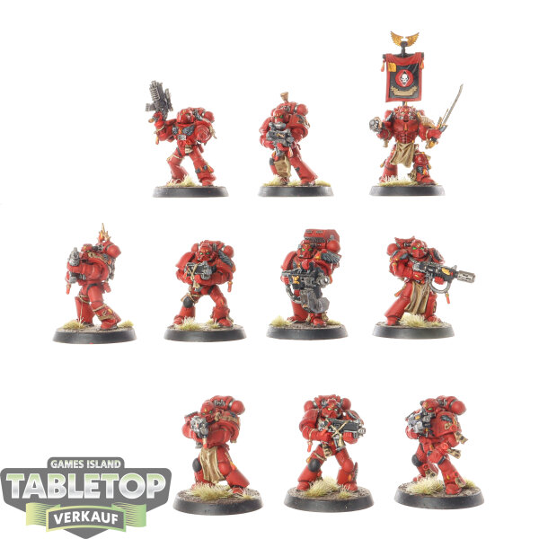 Blood Angels - 10x Blood Angels Tactical Squad - bemalt