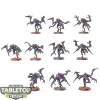 Tyraniden - 10x Genestealers Klassisch - teilweise bemalt