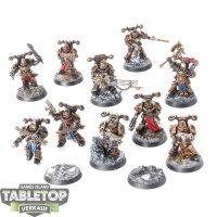 Chaos Space Marines - 10x Chaos Space Marines - bemalt