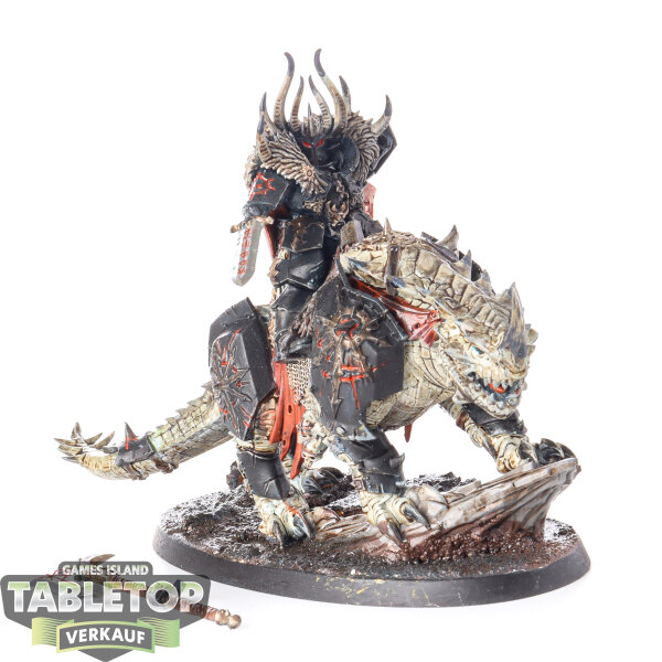 Slaves to Darkness - Chaos Lord on Karkadrak - bemalt