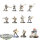 Tau Empire - 10 x Fire Warriors Strike Team  - teilweise bemalt