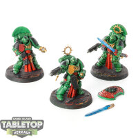 Salamanders - 3 Bladeguard Veterans - bemalt