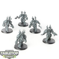 Chaos Space Marines - 5 Chaos Terminator Squad - unbemalt