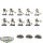 Necrons - 10x Necron Warriors - bemalt