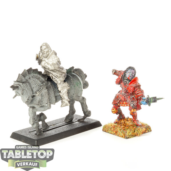 Vampire Counts - 2x Blood Dragon Vampires klassisch - Mounted & on Foot - teilweise bemalt