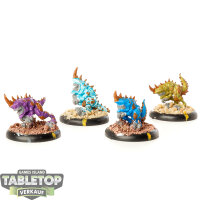 Legion of Everblight - 4x Shredders - bemalt