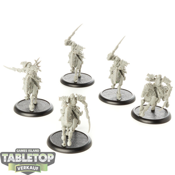 Cryx - 5x Bane Riders - unbemalt