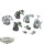 Orks - 5x Ork Nobz - teilweise bemalt