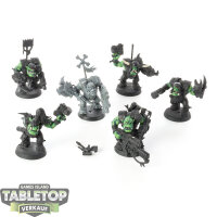 Orks - 6x Ork Nobz - teilweise bemalt