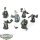 Orks - 6x Ork Nobz - teilweise bemalt