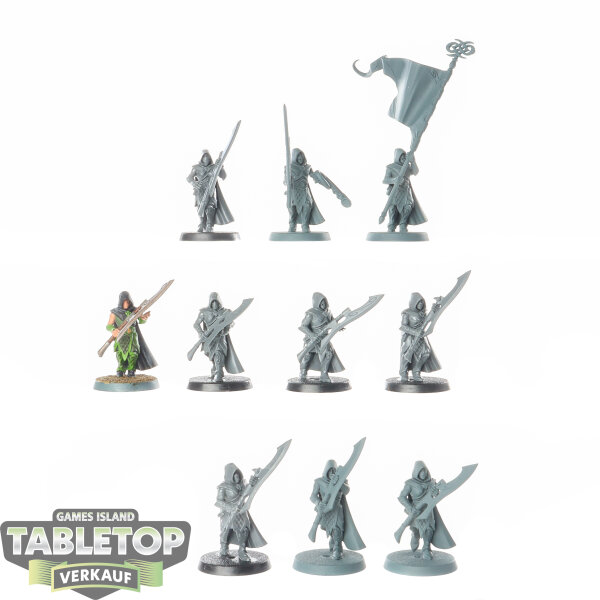 Wood Elf Realms - 10 x Wildwood Rangers - teilweise bemalt