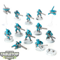 Tau Empire - 10 Fire Warriors Strike Team - teilweise bemalt