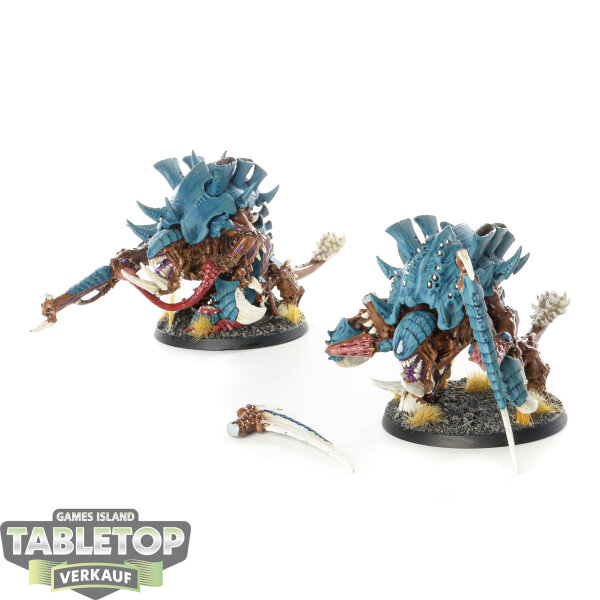 Tyraniden - 2x Old One Eyes Carnifex Brood - bemalt
